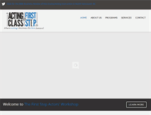 Tablet Screenshot of firststepactors.com